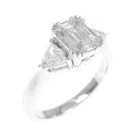 K18WG ダイヤモンド リング 0.797CT