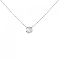 PT ソリティア ダイヤモンド ネックレス 0.30CT