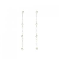 K18WG 2WAY ダイヤモンド ピアス 0.08CT