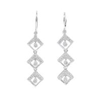 K18WG ダイヤモンド ピアス 0.32CT