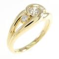 K18YG ダイヤモンド リング 0.306CT