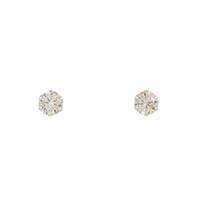 PT ソリティア ダイヤモンド ピアス 0.40CT