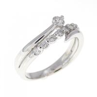 K18WG ダイヤモンド リング 0.28CT