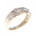 K18PG/PT ダイヤモンド リング 0.30CT