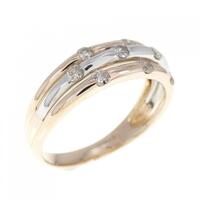 K18PG/PT ダイヤモンド リング 0.30CT