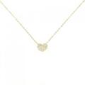K18YG ハート ダイヤモンド ネックレス 0.12CT