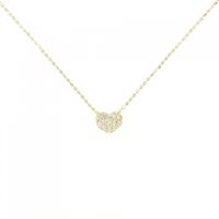 K18YG ハート ダイヤモンド ネックレス 0.12CT