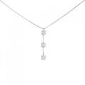 PT スリーストーン ダイヤモンド ネックレス 0.31CT