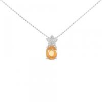 K18WG ガーネット ネックレス 1.74CT