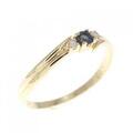 K18YG サファイヤ リング 0.09CT