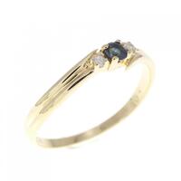 K18YG サファイヤ リング 0.09CT