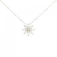 K18WG ダイヤモンド ネックレス 0.15CT