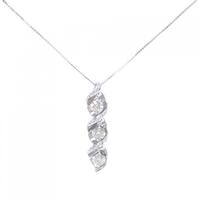 K18WG ダイヤモンド ネックレス 1.238CT