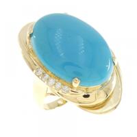 K18YG ターコイズ リング
