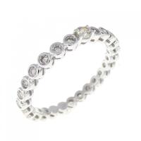 K18WG フルエタニティ ダイヤモンド リング 0.50CT