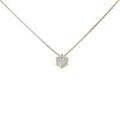 K18YG ソリティア ダイヤモンド ネックレス 0.14CT