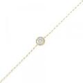 K18YG ダイヤモンド ブレスレット 0.17CT