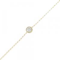K18YG ダイヤモンド ブレスレット 0.17CT
