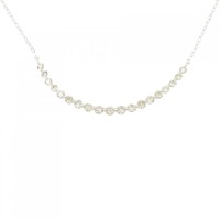 K18WG ダイヤモンド ネックレス 1.00CT