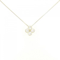 【新品】K18YG フラワー ダイヤモンド ネックレス 1.014CT H SI1?2 VG?GOOD