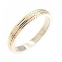 カルティエ スリーゴールドウエディング リング