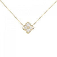K18YG フラワー ダイヤモンド ネックレス 0.32CT