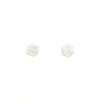 PT ソリティア ダイヤモンド ピアス 1.00CT