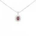 PT ルビー ネックレス 0.60CT