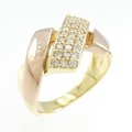 K18YG/K18PG ダイヤモンド リング 0.30CT