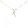 K18YG ダイヤモンド ネックレス 0.58CT