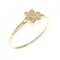 K18YG ダイヤモンド リング 0.16CT