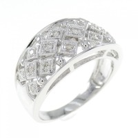 K18WG ダイヤモンド リング 0.25CT