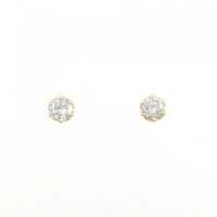 K18YG ソリティア ダイヤモンド ピアス 0.30CT
