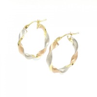 750スリーカラー フープ ピアス