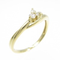 K18YG ダイヤモンド リング 0.07CT