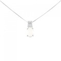 K18WG オパール ネックレス 1.35CT