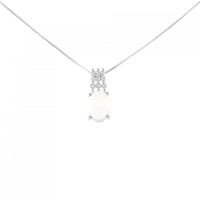 K18WG オパール ネックレス 1.35CT