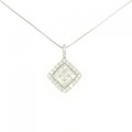 K18WG ダイヤモンド ネックレス 1.00CT