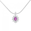 PT ルビー ネックレス 0.43CT