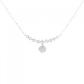 K18WG ダイヤモンド ネックレス 0.425CT