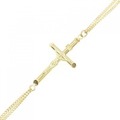 K18YG クロス フィンガーブレスレット