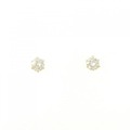 K18YG ソリティア ダイヤモンド ピアス 0.30CT