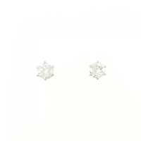PT ソリティア ダイヤモンド ピアス 0.50CT