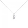 PT フラワー ダイヤモンド ネックレス 0.25CT