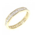 K18YG フルエタニティ ダイヤモンド リング 1.20CT