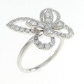 PT バタフライ ダイヤモンド リング 0.622CT