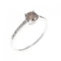 K18WG ダイヤモンド リング 0.343CT