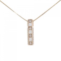 K18PG ダイヤモンド ネックレス 0.30CT