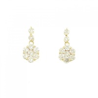 K18YG ダイヤモンド ピアス 1.00CT