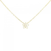 K18YG フラワー ダイヤモンド ネックレス 0.21CT